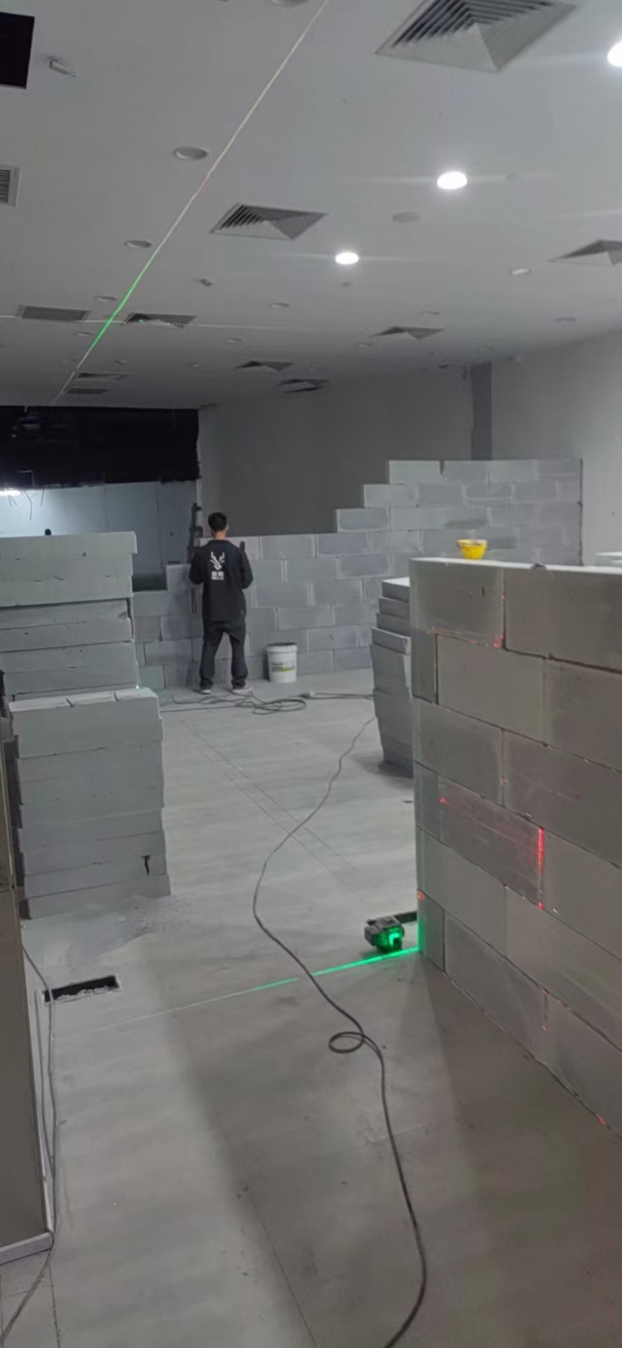 加气砖隔墙预埋开槽参考